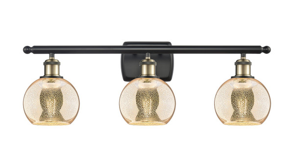 Innovations - 516-3W-BAB-G128-6 - Three Light Bath Vanity - Ballston - Black Antique Brass