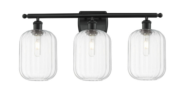 Innovations - 516-3W-BK-G460-7CL - Three Light Bath Vanity - Ballston - Matte Black