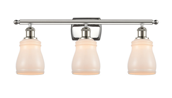 Innovations - 516-3W-PN-G391 - Three Light Bath Vanity - Ballston - Polished Nickel