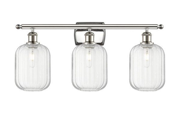 Innovations - 516-3W-PN-G460-7CL - Three Light Bath Vanity - Ballston - Polished Nickel