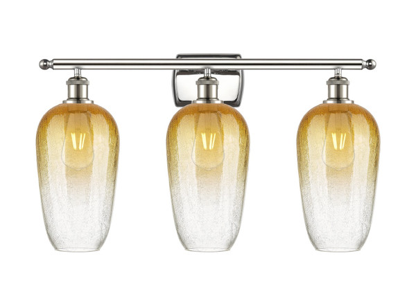Innovations - 516-3W-PN-G484-7AM - Three Light Bath Vanity - Ballston - Polished Nickel