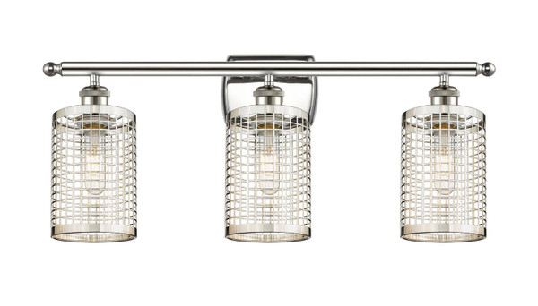 Innovations - 516-3W-PN-M18-PN - LED Bath Vanity - Downtown Urban - Polished Nickel