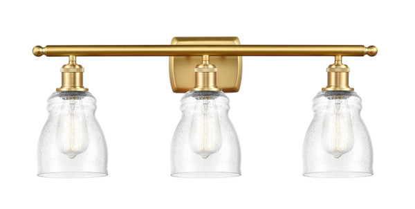 Innovations - 516-3W-SG-G394 - Three Light Bath Vanity - Ballston - Satin Gold