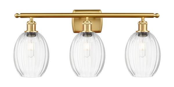 Innovations - 516-3W-SG-G459-6CL - Three Light Bath Vanity - Ballston - Satin Gold