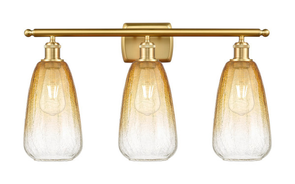 Innovations - 516-3W-SG-G480-6AM - Three Light Bath Vanity - Ballston - Satin Gold