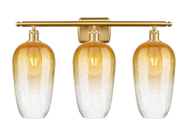 Innovations - 516-3W-SG-G484-7AM - Three Light Bath Vanity - Ballston - Satin Gold