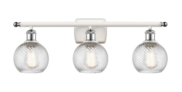 Innovations - 516-3W-WPC-G1213-6-LED - LED Bath Vanity - Ballston - White Polished Chrome