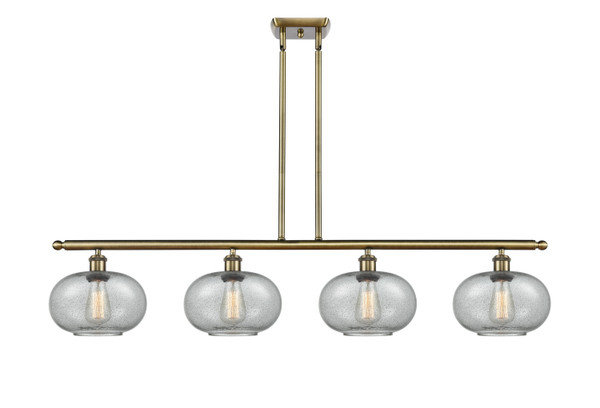 Innovations - 516-4I-AB-G247 - Four Light Island Pendant - Ballston - Antique Brass
