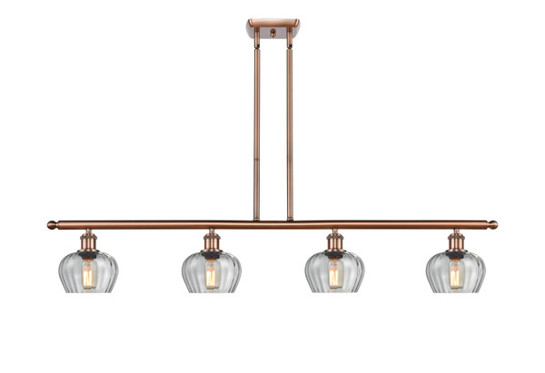 Innovations - 516-4I-AC-G92 - Four Light Island Pendant - Ballston - Antique Copper