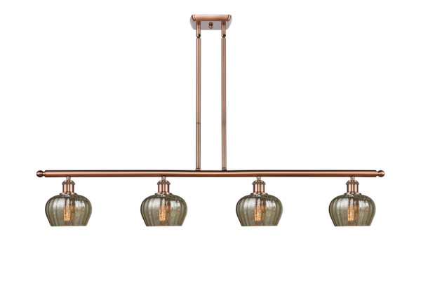 Innovations - 516-4I-AC-G96 - Four Light Island Pendant - Ballston - Antique Copper
