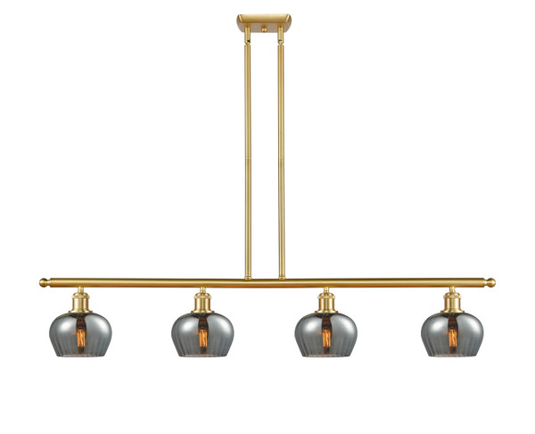 Innovations - 516-4I-SG-G93 - Four Light Island Pendant - Ballston - Satin Gold