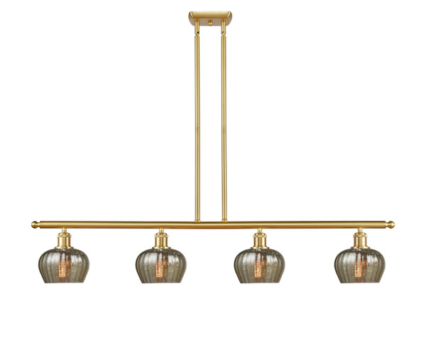 Innovations - 516-4I-SG-G96 - Four Light Island Pendant - Ballston - Satin Gold