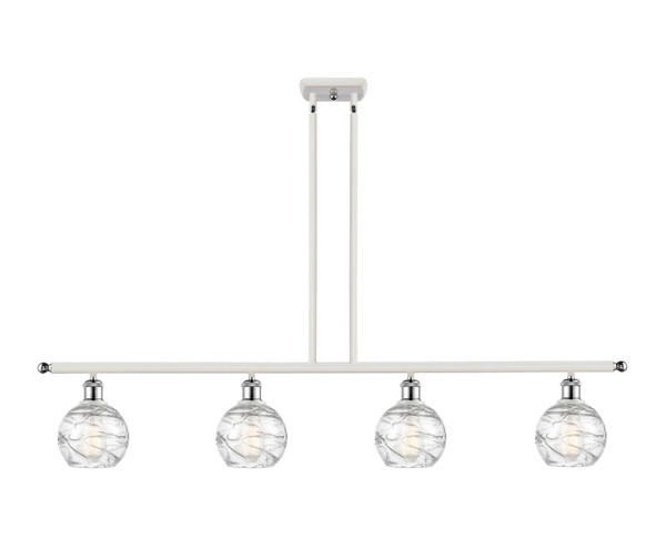 Innovations - 516-4I-WPC-G1213-6 - Four Light Island Pendant - Ballston - White Polished Chrome