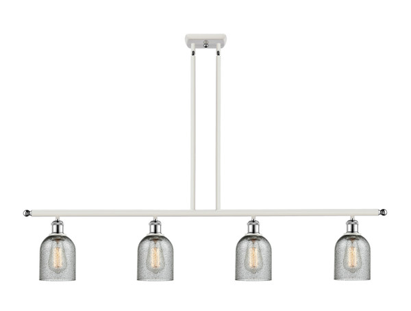 Innovations - 516-4I-WPC-G257-LED - LED Island Pendant - Ballston - White Polished Chrome