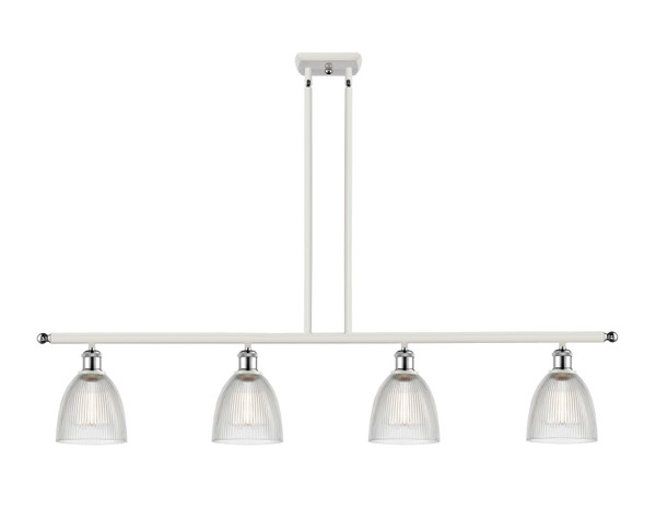 Innovations - 516-4I-WPC-G382-LED - LED Island Pendant - Ballston - White Polished Chrome