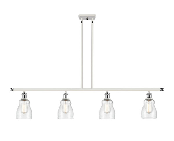 Innovations - 516-4I-WPC-G394 - Four Light Island Pendant - Ballston - White Polished Chrome
