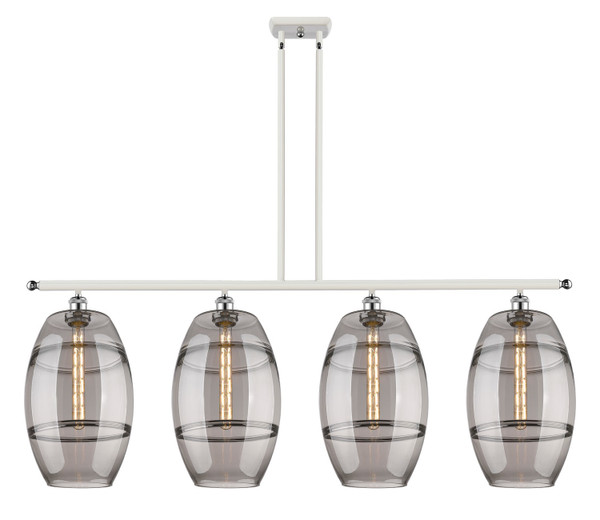 Innovations - 516-4I-WPC-G557-10SM - Four Light Island Pendant - Ballston - White Polished Chrome