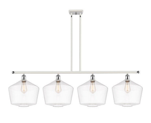 Innovations - 516-4I-WPC-G652-12 - Four Light Island Pendant - Ballston - White Polished Chrome