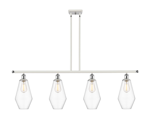 Innovations - 516-4I-WPC-G652-7 - Four Light Island Pendant - Ballston - White Polished Chrome