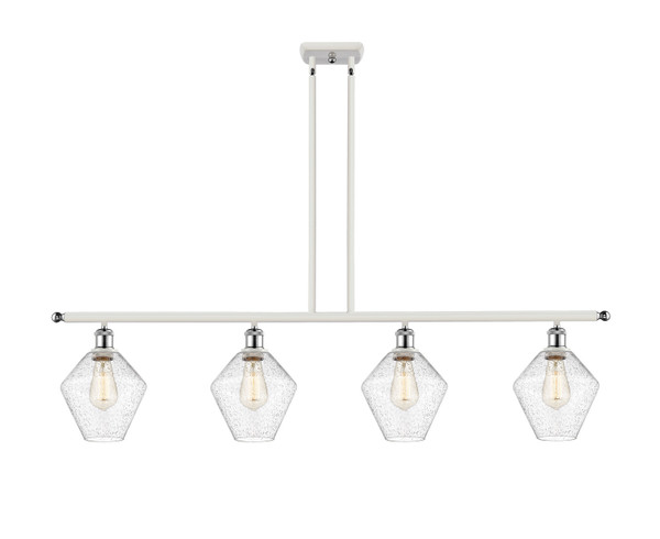 Innovations - 516-4I-WPC-G654-8-LED - LED Island Pendant - Ballston - White Polished Chrome
