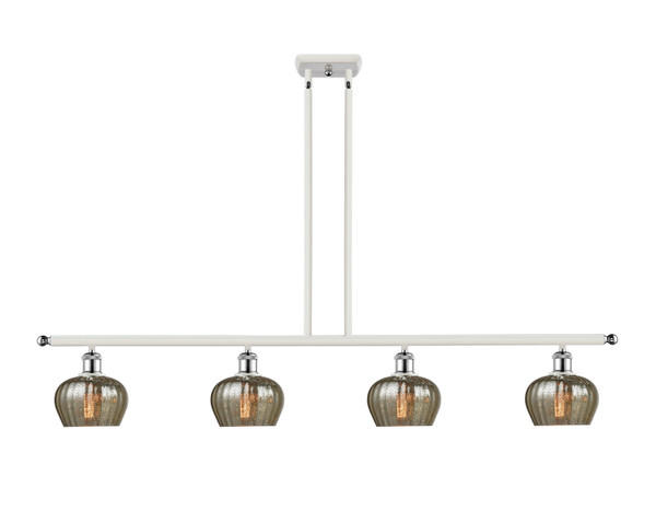 Innovations - 516-4I-WPC-G96 - Four Light Island Pendant - Ballston - White Polished Chrome