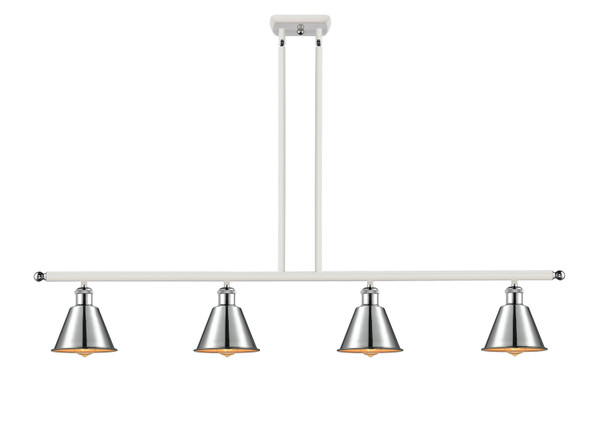 Innovations - 516-4I-WPC-M8-LED - LED Island Pendant - Ballston - White Polished Chrome