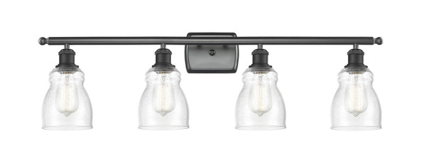 Innovations - 516-4W-BK-G394 - Four Light Bath Vanity - Ballston - Matte Black