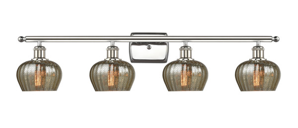 Innovations - 516-4W-PN-G96 - Four Light Bath Vanity - Ballston - Polished Nickel