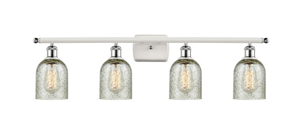 Innovations - 516-4W-WPC-G259 - Four Light Bath Vanity - Ballston - White Polished Chrome