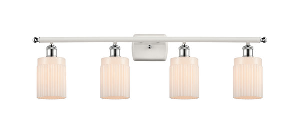 Innovations - 516-4W-WPC-G341 - Four Light Bath Vanity - Ballston - White Polished Chrome