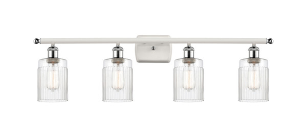 Innovations - 516-4W-WPC-G342 - Four Light Bath Vanity - Ballston - White Polished Chrome