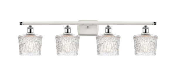 Innovations - 516-4W-WPC-G402 - Four Light Bath Vanity - Ballston - White Polished Chrome