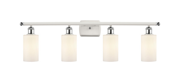 Innovations - 516-4W-WPC-G801 - Four Light Bath Vanity - Ballston - White Polished Chrome