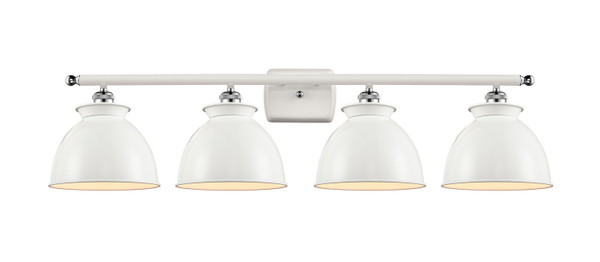 Innovations - 516-4W-WPC-M14-W - Four Light Bath Vanity - Ballston - White Polished Chrome