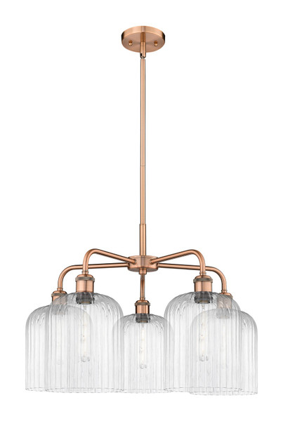 Innovations - 516-5CR-AC-G559-8CL - Five Light Chandelier - Ballston - Antique Copper