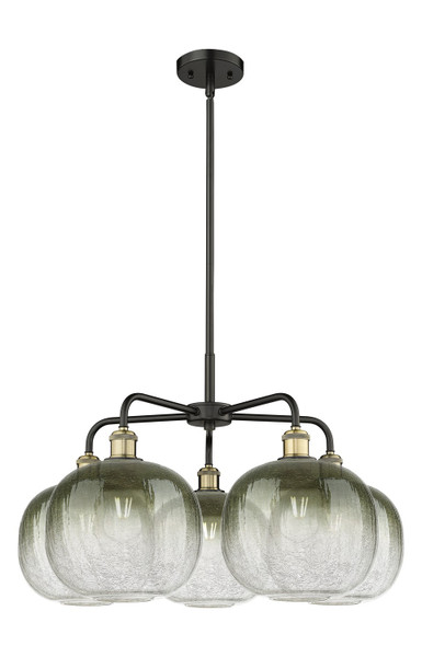Innovations - 516-5CR-BAB-G481-10SL - Five Light Chandelier - Ballston - Black Antique Brass