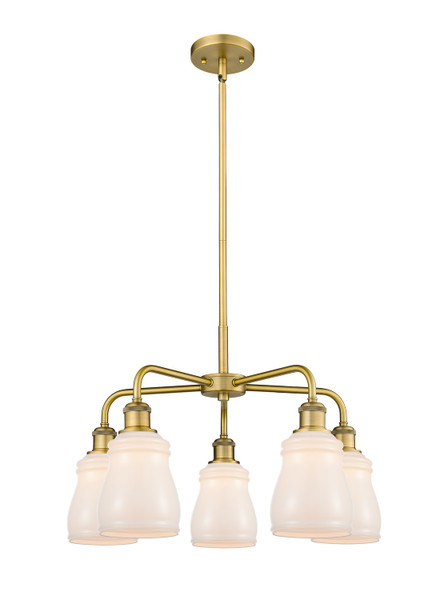 Innovations - 516-5CR-BB-G391 - Five Light Chandelier - Downtown Urban - Brushed Brass