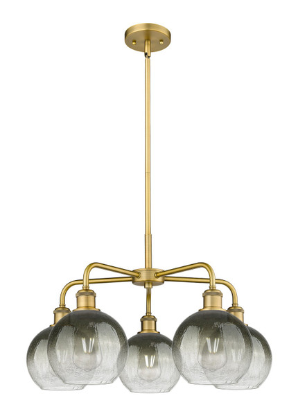 Innovations - 516-5CR-BB-G483-8SL - Five Light Chandelier - Ballston - Brushed Brass