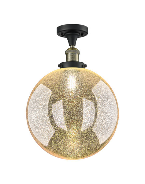 Innovations - 517-1CH-BAB-G208-12 - One Light Semi-Flush Mount - Franklin Restoration - Black Antique Brass