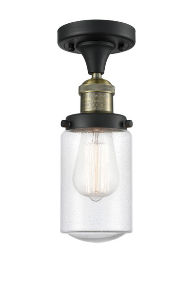Innovations - 517-1CH-BAB-G314-LED - LED Semi-Flush Mount - Franklin Restoration - Black Antique Brass
