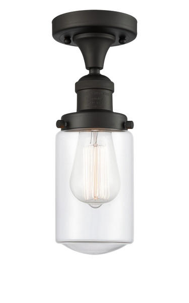 Innovations - 517-1CH-OB-G312-LED - LED Semi-Flush Mount - Franklin Restoration - Oil Rubbed Bronze