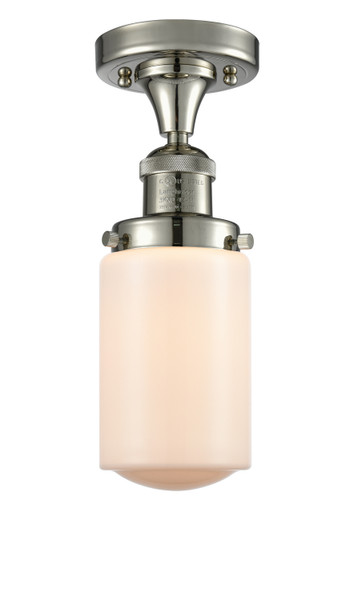 Innovations - 517-1CH-PN-G311 - One Light Semi-Flush Mount - Franklin Restoration - Polished Nickel