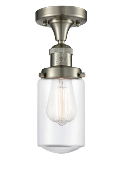 Innovations - 517-1CH-SN-G312-LED - LED Semi-Flush Mount - Franklin Restoration - Brushed Satin Nickel