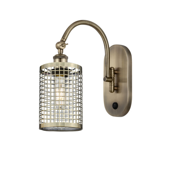 Innovations - 518-1W-AB-M18-AB - LED Wall Sconce - Downtown Urban - Antique Brass