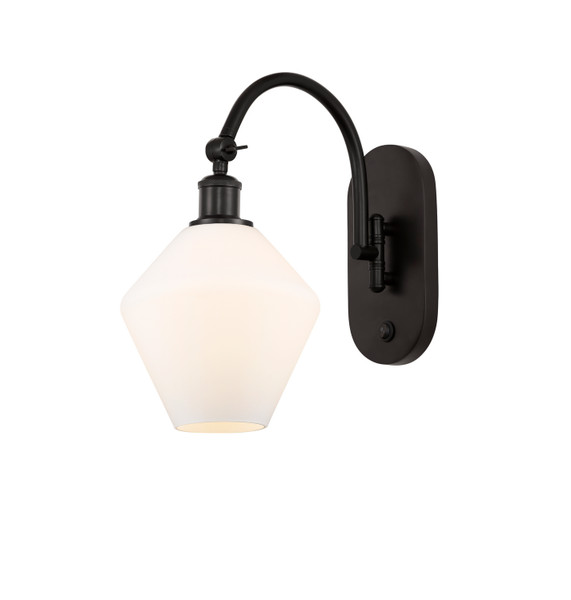 Innovations - 518-1W-WPC-G1113 - One Light Wall Sconce - Ballston - White Polished Chrome