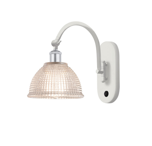 Innovations - 518-1W-WPC-G422 - One Light Wall Sconce - Ballston - White Polished Chrome