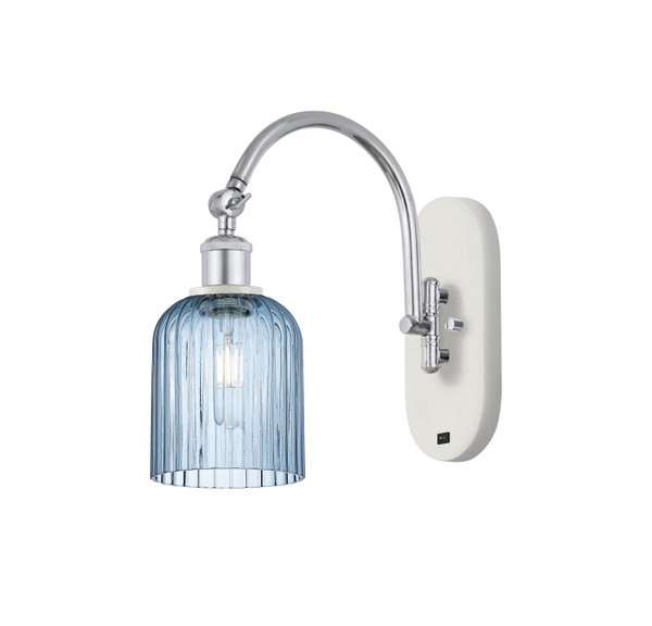 Innovations - 518-1W-WPC-G559-5BL - One Light Wall Sconce - Ballston - White Polished Chrome
