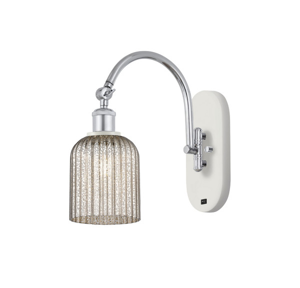Innovations - 518-1W-WPC-G559-5ME - One Light Wall Sconce - Ballston - White Polished Chrome
