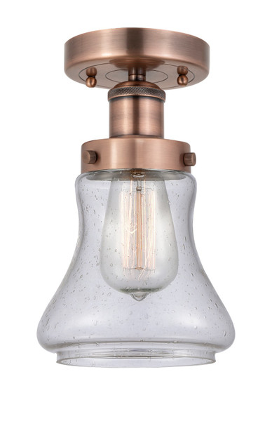 Innovations - 616-1F-AC-G194 - One Light Semi-Flush Mount - Edison - Antique Copper