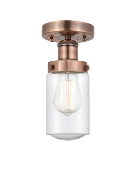 Innovations - 616-1F-AC-G314 - One Light Semi-Flush Mount - Edison - Antique Copper